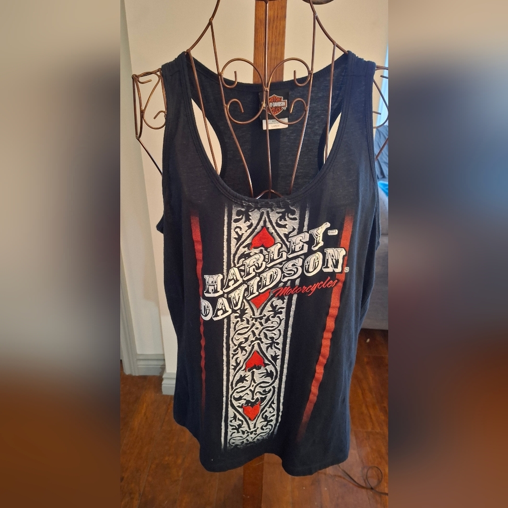 NWOT Harley-Davidson Black Tank Top Ladies Size L